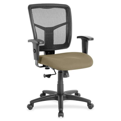 Mid-Back Chair, Fabric Seat, 25-1/4" x 23-1/2" x 40-1/2", Latte