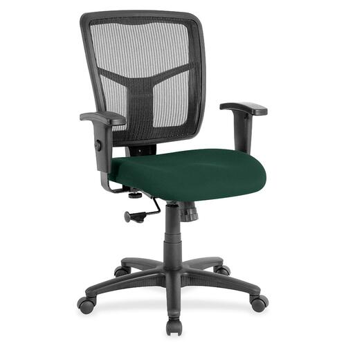 Mid-Back Chair, Fabric Seat, 25-1/4" x 23-1/2" x 40-1/2", Forest