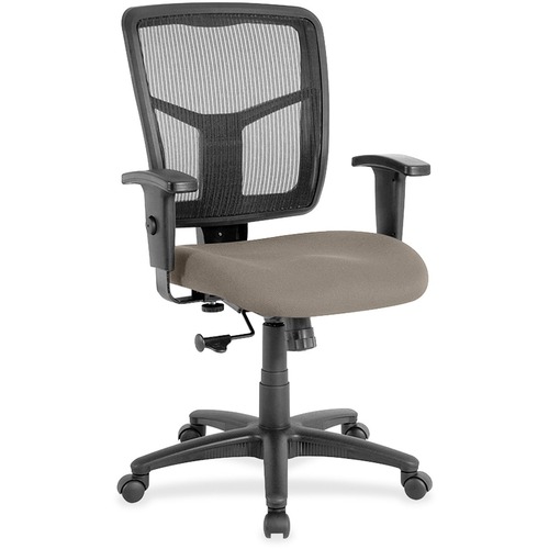 Mid-Back Chair, Fabric Seat, 25-1/4"x23-1/2"x40-1/2", Fossil