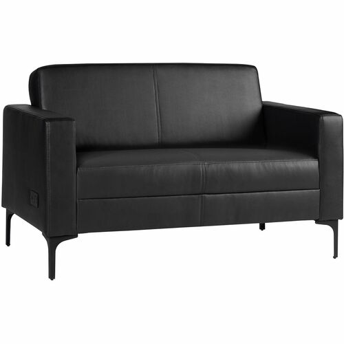 Chair, Loveseat, Am Vinyl, Black