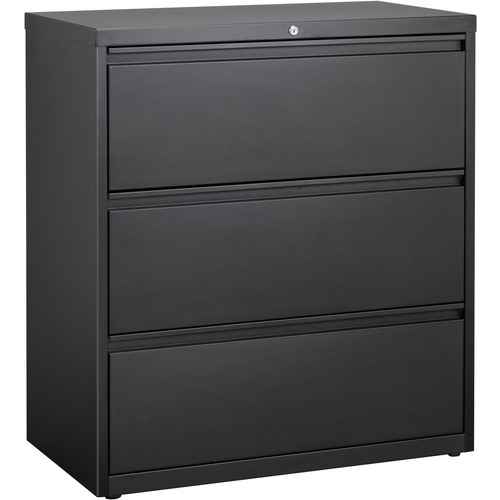 Lateral File, 3 Drawer, 36"x18-5/8"x40-1/4", Black