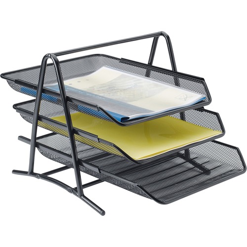 Tray, Three Tier, Mesh, Black