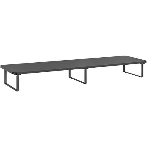 Monitor Riser, Steel/Particleboard, 39.4"x10.2"x4.8", Black