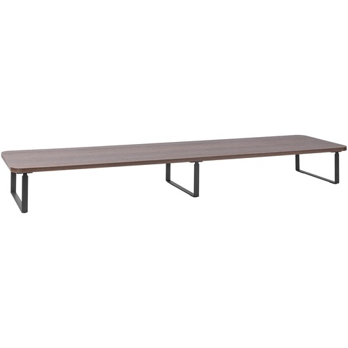 Monitor Riser, Steel/Particleboard, 39.4" x 10.2" x 4.8", Teak