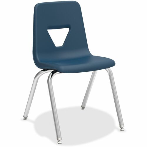 Student Chairs, Stacking, 18-3/4"x20-1/2"x30", Navy 4/CT