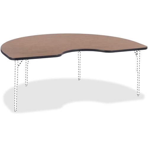 Top, Activittable, Kidney, Oak