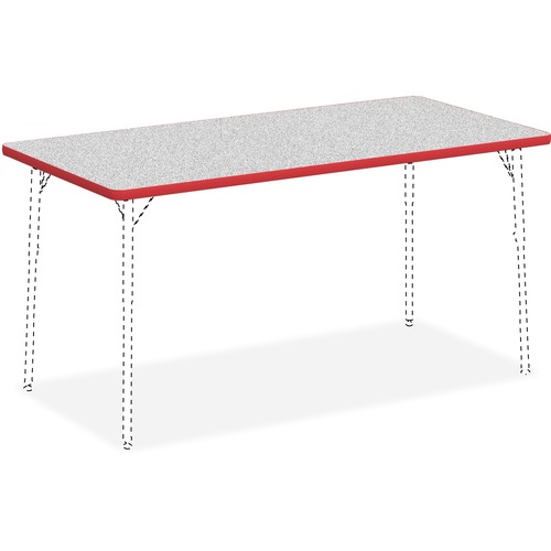 Tabletop, Actty, 30x60, Gray/Red