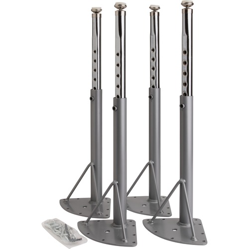 Base With 4 Legs, For Activity Tabletops, 1-1/8" x 30", SR/Chrome 4/CT