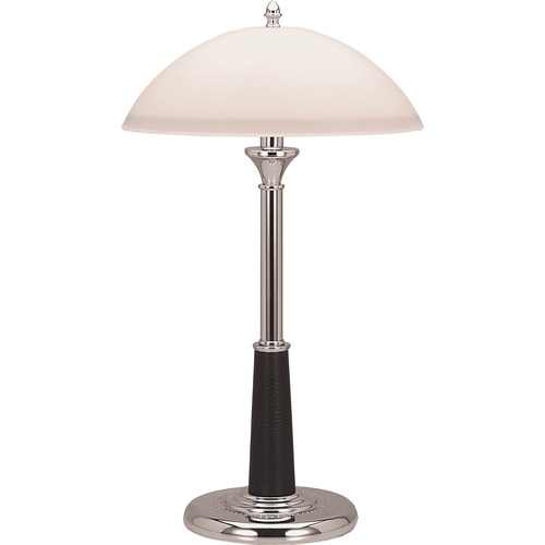 Lamp, Desk, LED, Leather/Glass