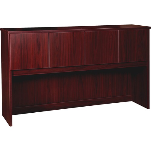 Hutch, 66" W x 16" D x 39" H, Mahogany