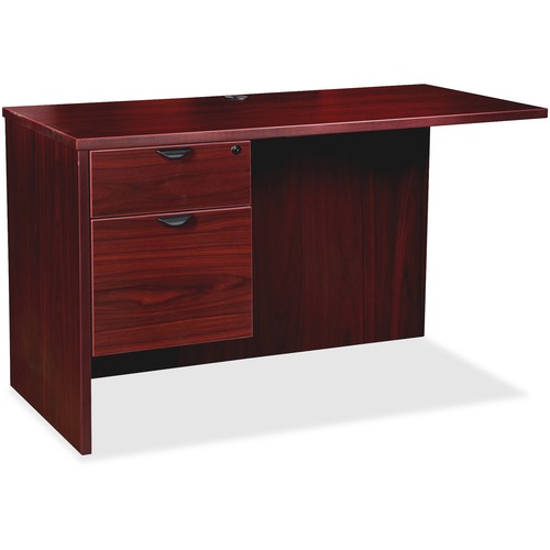 Left Return, B/F, 42" Wx 24" Dx 29" H, Mahogany