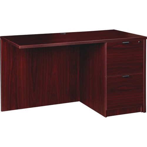 Right Return, Female/Female, 48"Wx24"Dx29"H, Mahogany