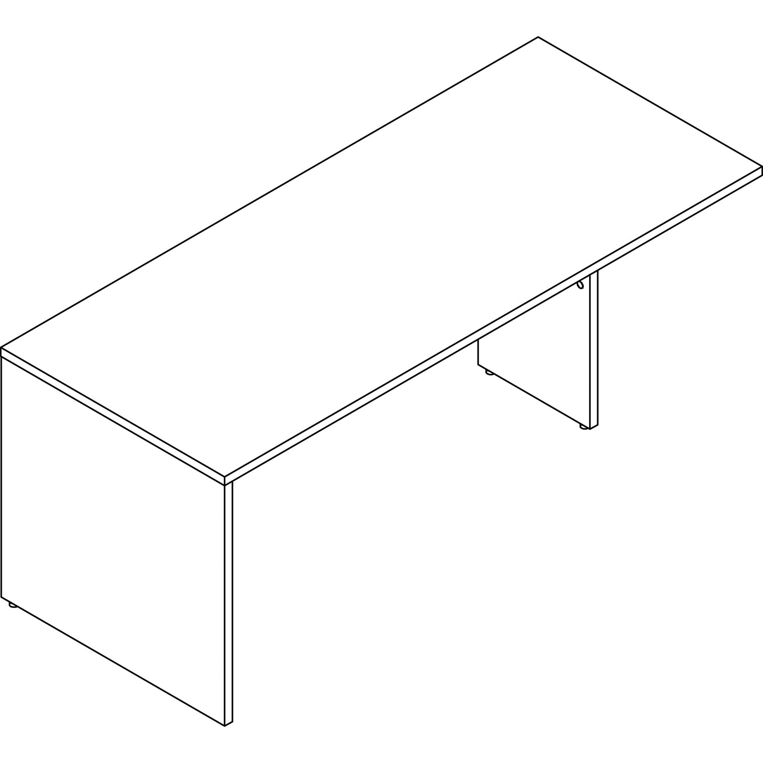 Desk, Peninsula, 30 X 72, My