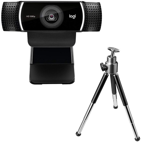 Webcam, HD 720p, 3-3/4"Wx2-4/5"Dx1-3/4"H, Black