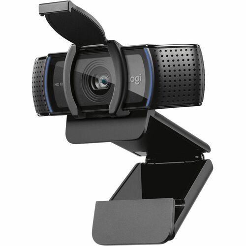 Webcam, HD 1080p, 3-7/10"Wx2-4/5"Dx1-7/10"H, Black