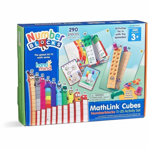 Math Activity Set, Numberblocks, Linking Cubes, No. 11-20