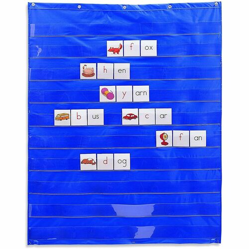 Standard Pocket Chart, 33-1/2" x 42", Blue