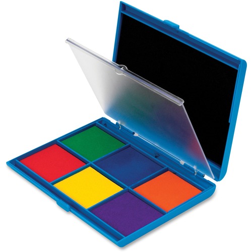 7-Color Dual Stamp Pad, Washable, Assorted