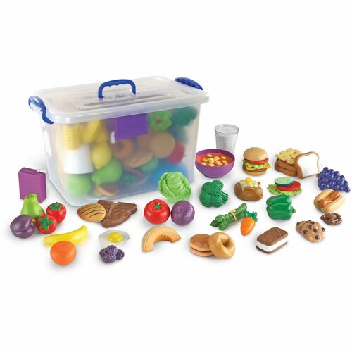 Play Food Set, w/Tote, 12-1/8" x 9-5/8" x 14-1/4", MI