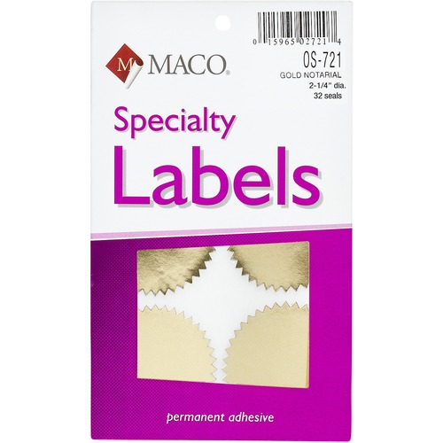 Seal, Notary, Foil, 2.125" 32/PK
