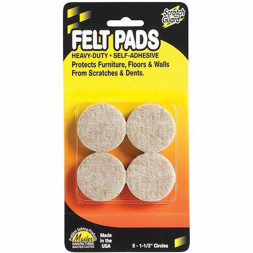 Pad, Circles, Felt, 1-1/2" 8/PK