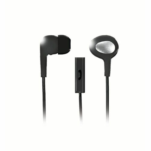 Earbuds, With Mic & Remote, Black