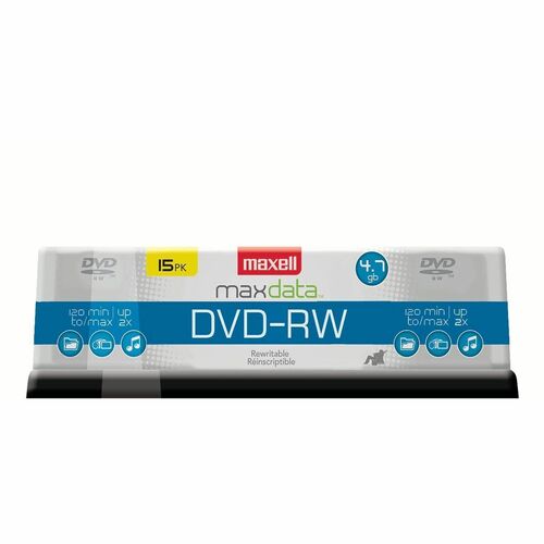 DVD-RW, Jwlcase, 15 Pack 15/PK