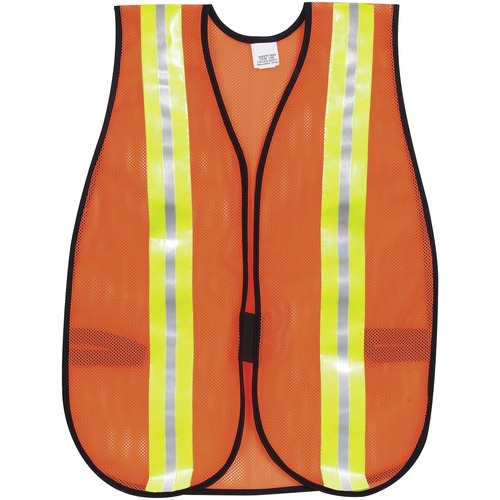 Vest, Safety, Mesh, Polyester, Stripe