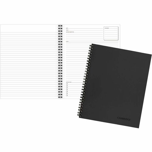 Notebook, Meeting, 80 Page, Black