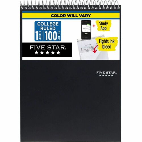 Notepad, Wirebound, 5 Star, 1 Subject, 00CT