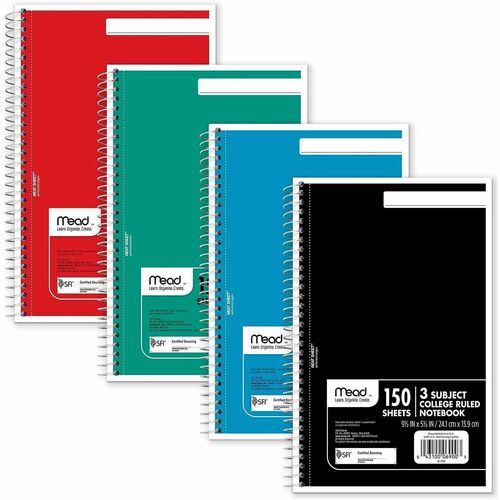 Notebook, Wire, College, 3 Sub, 150