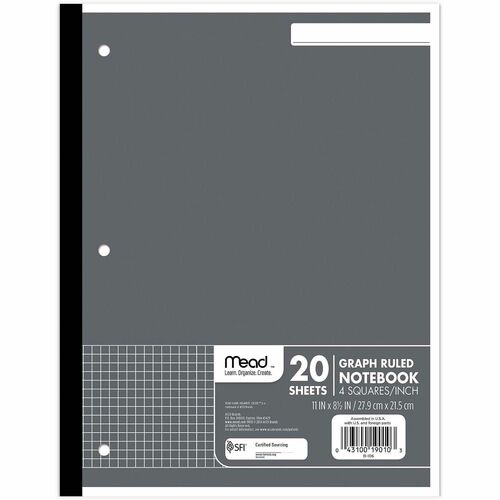 Paper, Graph, 4x4, 3 Horsepower, White 12/BX