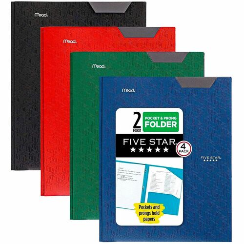 Folder, Stay-Put, Ast 4/PK