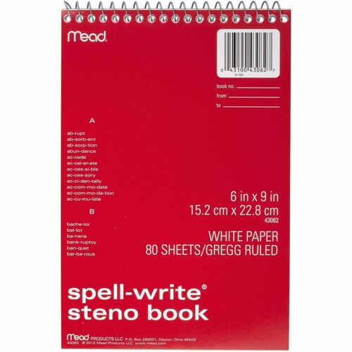 Book, Steno, Spell, Write, Ast