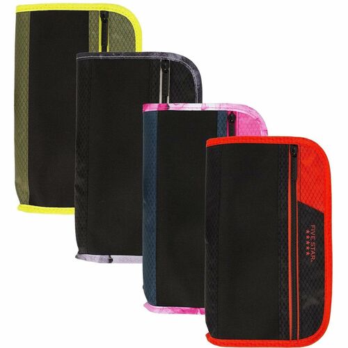 Zipper Pencil Pouch, Expandable Pocket, Assorted
