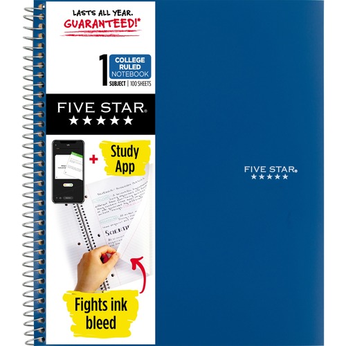 Notebook, 1 Subject, 100 Sheets, College Ruled, Wirebound, Beige