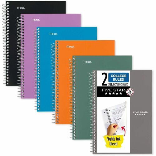 Notebook, Cr, 2 Sub 6/PK