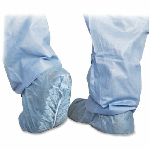 Scrub Shoe Cover, To Mens Size 12, Skid-Resistant, Blue 100/BX