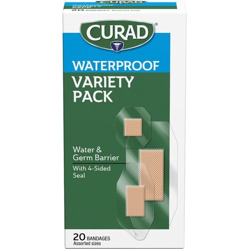 Waterproof Transparent Bandages, Ast Size, CL 20/BX