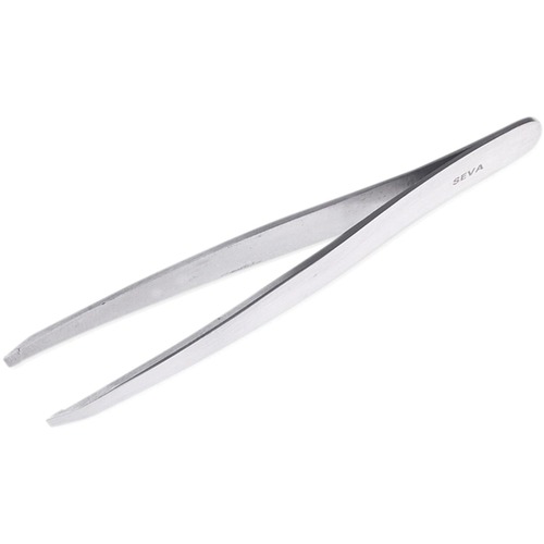 Tweezers, Eyebrow, 4", Stainless Steel 12/CT