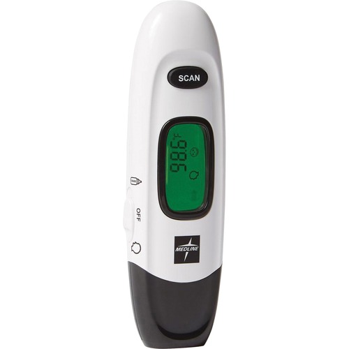 Forehead Thermometer, No Touch, 3-3/10"Wx7-1/4"Lx1-2/5"H, We