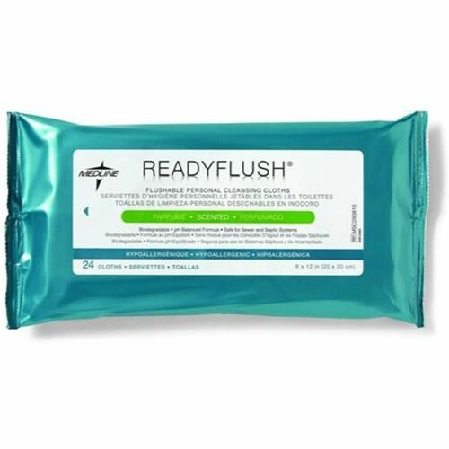 Wipes, Flushable, 8 X 10 24/CT