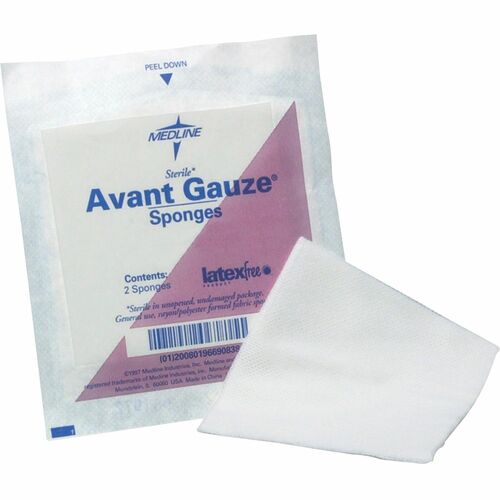 Gauze Sponges, Nonwoven, 3"x3", 4-Ply, White 40/BX