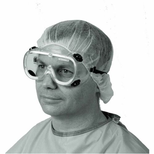 Goggles, Lab, Standard, Vent, Elastic Strap, Clear Lens