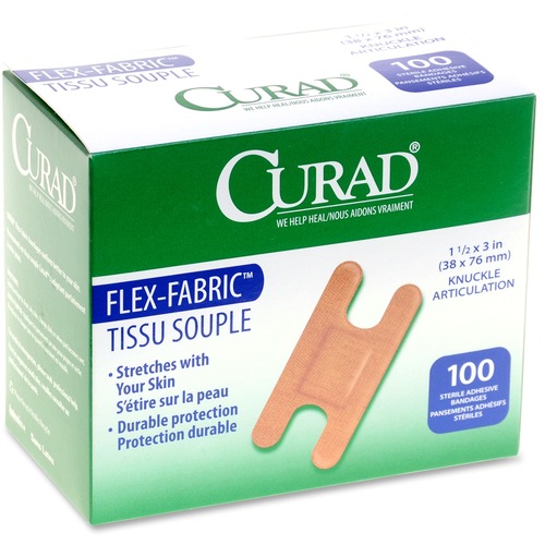 Bandage, Adhesive, Woven, Knuckle 100/BX