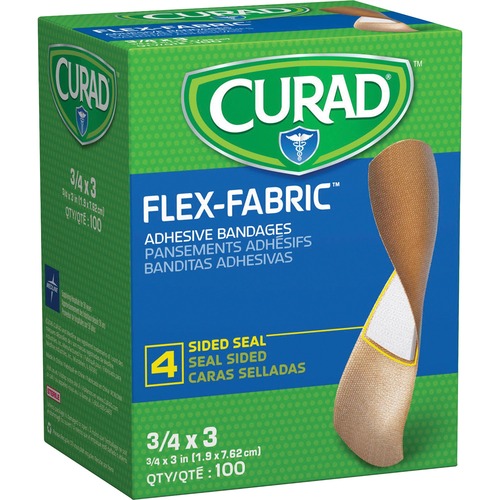 Fabric Bandages, Flex Fabric, 3/4"x3" 100/BX