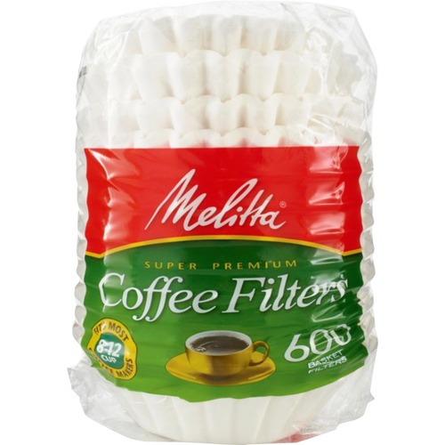 Coffee Filters, Super Premium, White 600/PK