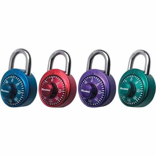 Numeric Combination Locks, Steel Shackle, Assorted Random