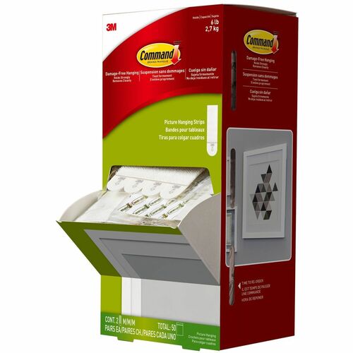 Strip, Picture Hanging, 50, White 50/CT