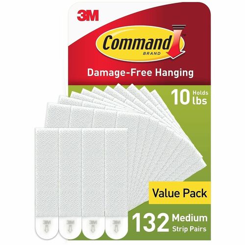 Picture Hanging Strips, Value Pack, Medium 132 132/PK